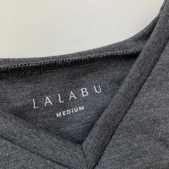 Lalabu Mens Medium Dad Soothe Shirt Baby Wearing Solid Gray - Picture 4 of 6